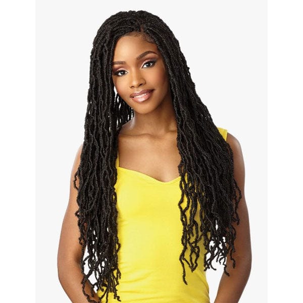 Sensationnel Cloud 9 Synthetic 4x4 Lace Parting Swiss Braid Lace Wig - DISTRESSED LOCS 28″ - Unbeatable - Image 3