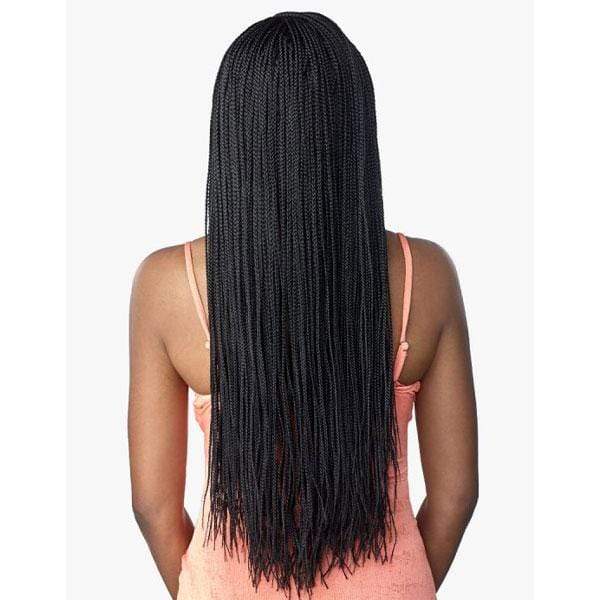 Sensationnel Cloud 9 Synthetic 4x4 Lace Parting Swiss Braid Lace Wig - MICRO BOX BRAID 28" - Image 5