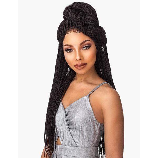 Sensationnel Cloud 9 Synthetic Hair 4x4 Lace Parting Swiss Lace Wig - BOX BRAID SMALL - Image 2