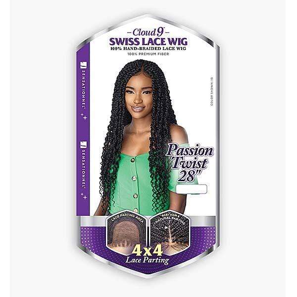Sensationnel Cloud 9 Synthetic Hair 4x4 Lace Parting Swiss Lace Wig - PASSION TWIST 28 - Image 5