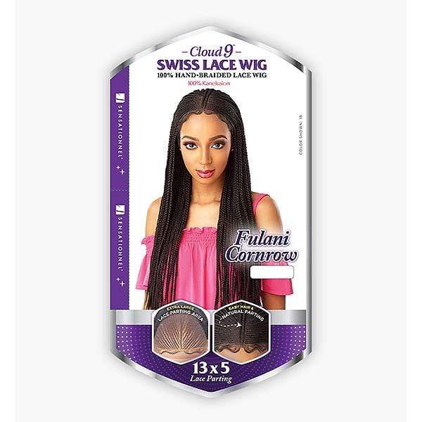 Sensationnel Cloud9 Hand Braided 13x5 Part Swiss Lace Wig - FULANI CORNROW - Clearance - Image 4