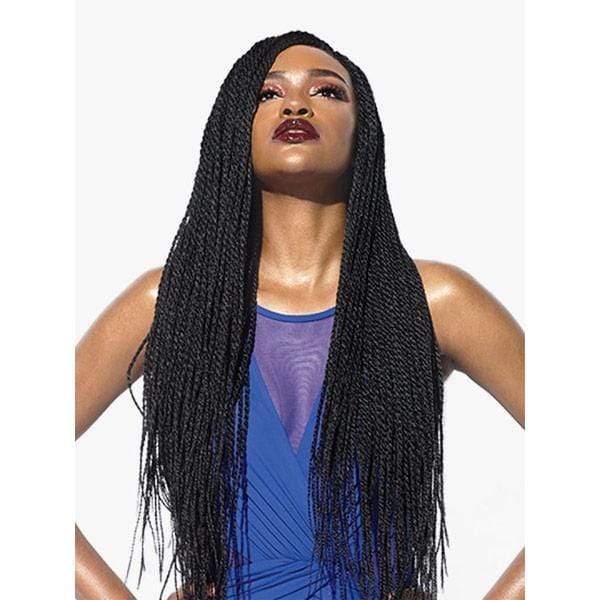 Sensationnel Cloud9 Ruwa 4x4 Swiss Braided Lace Front Wig - SENEGAL TWIST 32" - Image 3