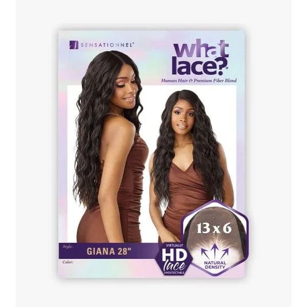 Sensationnel Cloud9 What Lace Human Hair Blend 13x6 Frontal Lace Wig - GIANA 28″ - Image 10