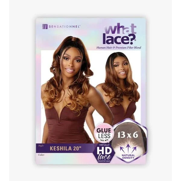 Sensationnel Cloud9 What Lace Human Hair Blend 13x6 Frontal Lace Wig - KESHILA 20″ - Image 8
