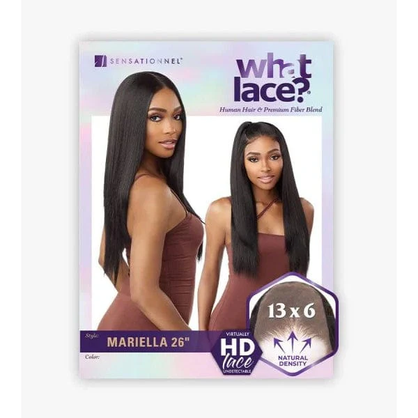 Sensationnel Cloud9 What Lace Human Hair Blend 13x6 Frontal Lace Wig - MARIELLA 26″ - Image 10