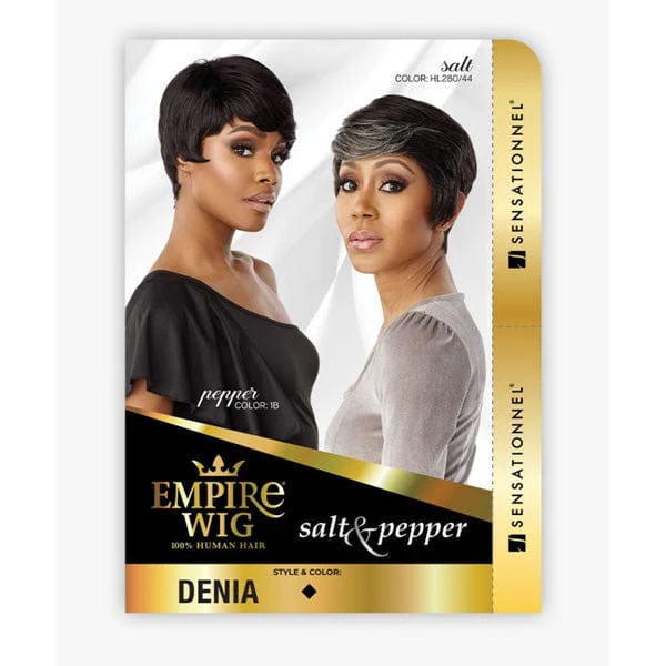 Sensationnel Empire Salt & Pepper 100% Human Hair Celebrity Series Wig - DENIA - Image 9
