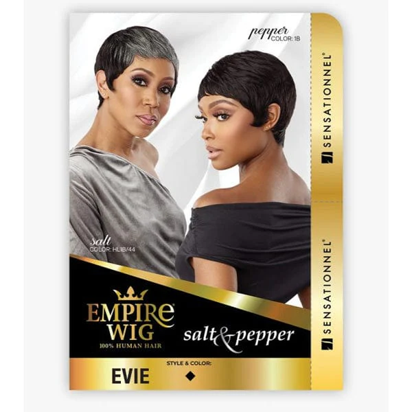 Sensationnel Empire Salt & Pepper 100% Human Hair Celebrity Series Wig - EVIE - Image 10