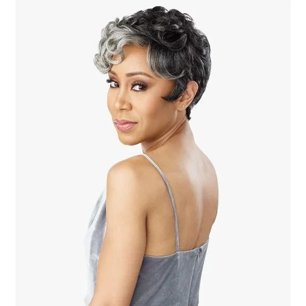 Sensationnel Empire Salt & Pepper 100% Human Hair Celebrity Series Wig - FLORA - Image 2