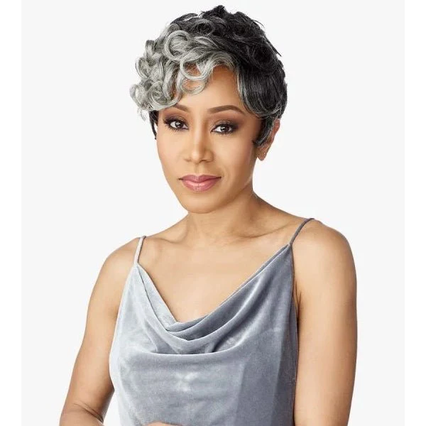 Sensationnel Empire Salt & Pepper 100% Human Hair Celebrity Series Wig - FLORA - Image 3