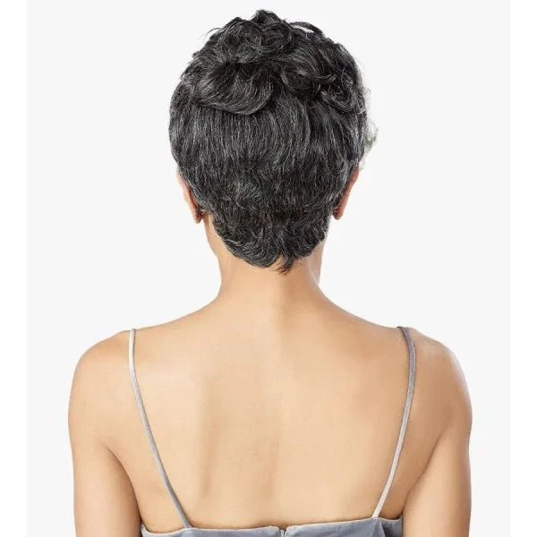 Sensationnel Empire Salt & Pepper 100% Human Hair Celebrity Series Wig - FLORA - Image 4