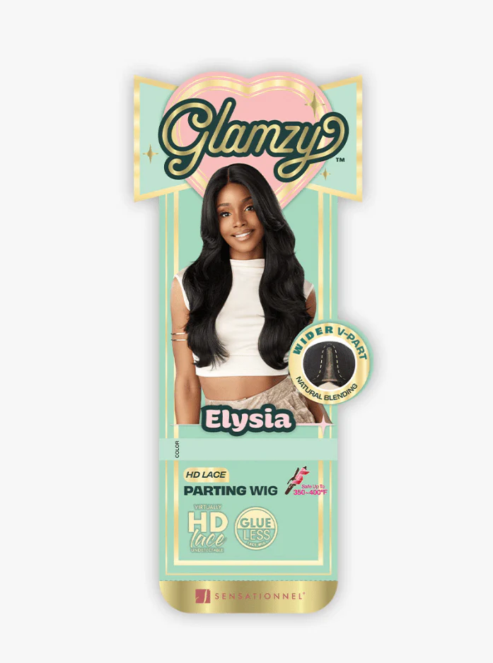 Sensationnel Glamzy Synthetic Hair Glueless HD Lace Parting Wig - ELYSIA - Image 6