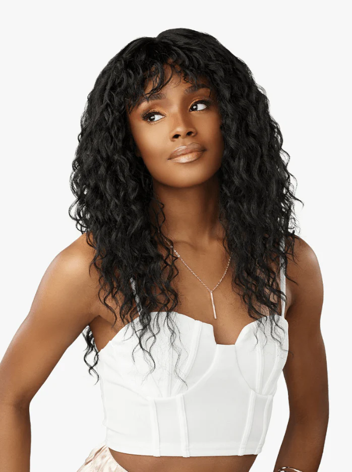 Sensationnel Glamzy Synthetic Hair Glueless HD Lace Parting Wig - Misty - Image 2