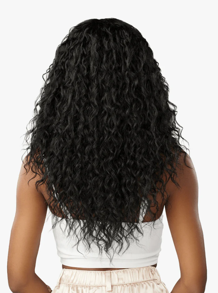 Sensationnel Glamzy Synthetic Hair Glueless HD Lace Parting Wig - Misty - Image 5