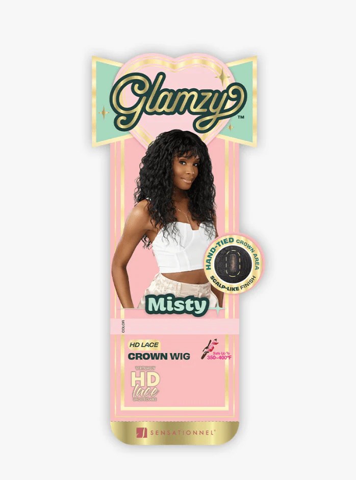 Sensationnel Glamzy Synthetic Hair Glueless HD Lace Parting Wig - Misty - Image 6