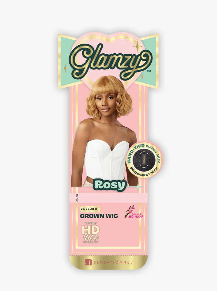 Sensationnel Glamzy Synthetic Hair Glueless HD Lace Parting Wig - Rosy - Image 6