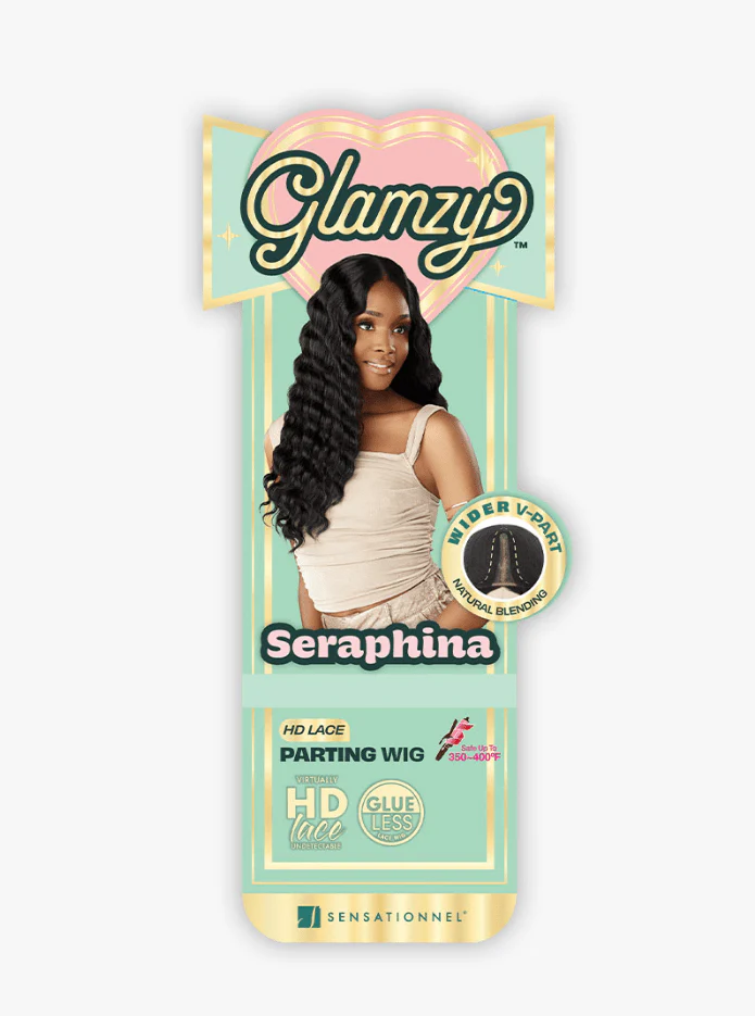 Sensationnel Glamzy Synthetic Hair Glueless HD Lace Parting Wig - SERAPHINA - Image 6