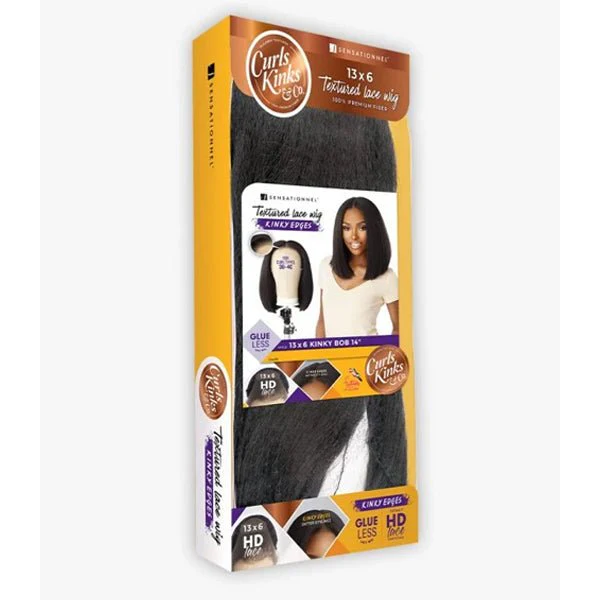 Sensationnel Kinky Edges Kinks & Co 13x6 HD Lace Front Wig - 13x6 KINKY BOB 14" - Image 7