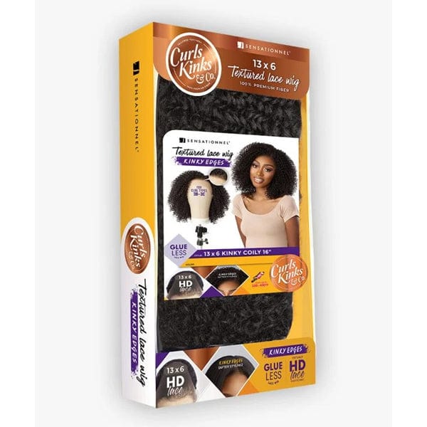 Sensationnel Kinky Edges Kinks & Co 13x6 HD Lace Front Wig - 13x6 KINKY COILY 16″ - Image 6