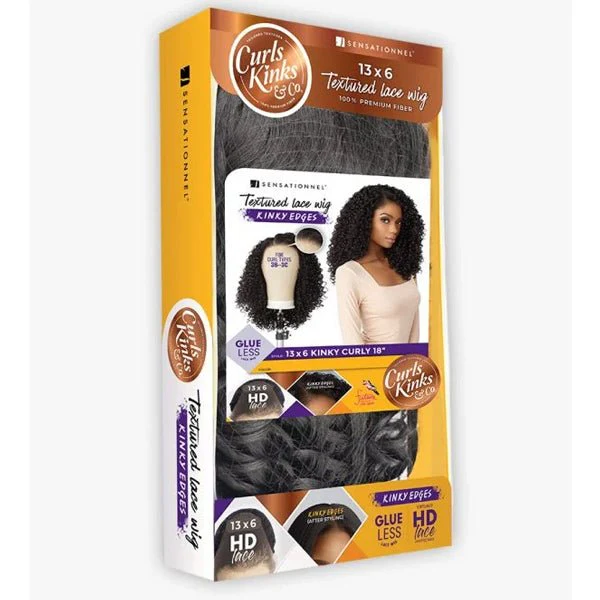 Sensationnel Kinky Edges Kinks & Co 13x6 HD Lace Front Wig - 13x6 KINKY CURLY 18" - Image 6