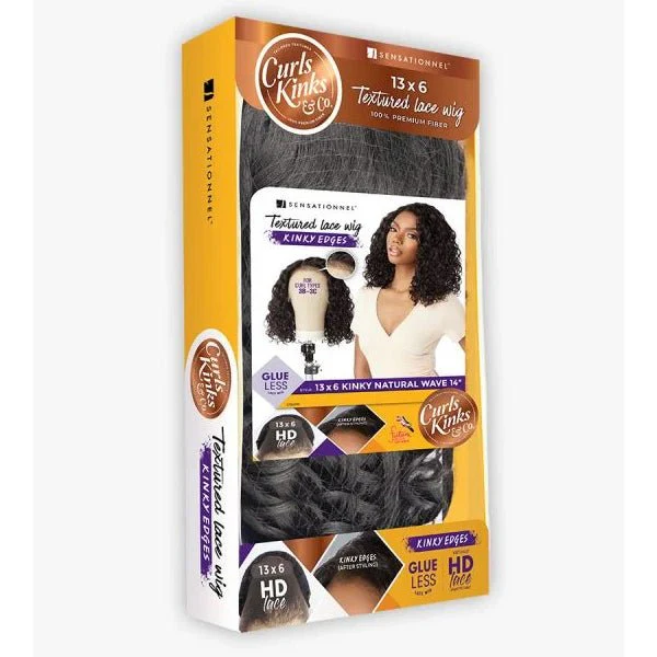 Sensationnel Kinky Edges Kinks & Co 13x6 HD Lace Front Wig - 13x6 KINKY NATURAL WAVE 14" - Image 7