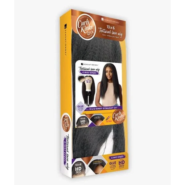 Sensationnel Kinky Edges Kinks & Co 13x6 HD Lace Front Wig - 13x6 KINKY STRAIGHT 24" - Image 7