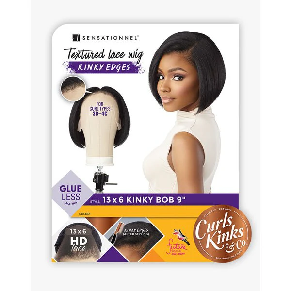 Sensationnel Kinky Edges Kinks & Co 13x6 HD Lace Front Wig - KINKY BOB 9 - Image 5