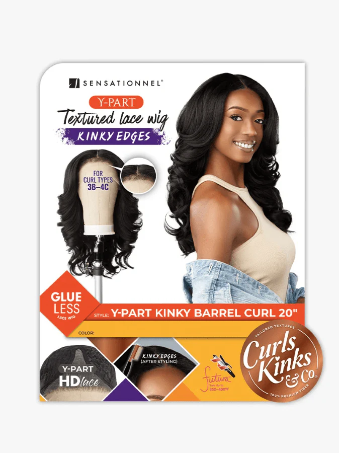 Sensationnel KINKY Edges Kinks & Co Y-PART KINKY BARREL CURL 20" - Image 7