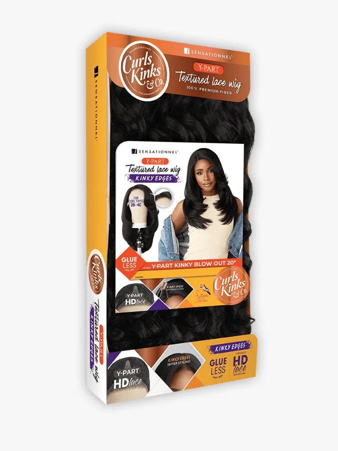 Sensationnel KINKY Edges Kinks & Co Y-PART KINKY BLOW OUT 20" - Image 9