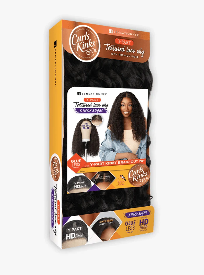 Sensationnel KINKY Edges Kinks & Co Y-PART KINKY BRAID OUT 20" - Image 7