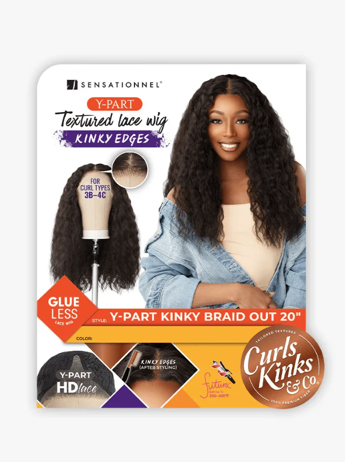 Sensationnel KINKY Edges Kinks & Co Y-PART KINKY BRAID OUT 20" - Image 8