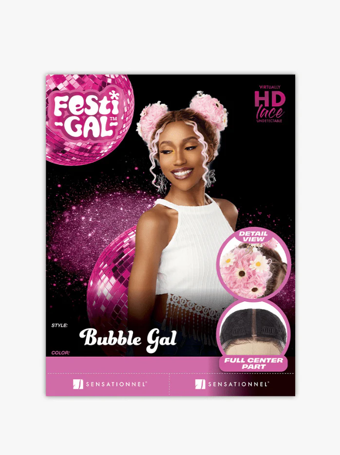 Sensationnel Shear Muse Festi-Gal Glueless Y-Part HD Lace Front Wig - Bubble Gal - Image 5