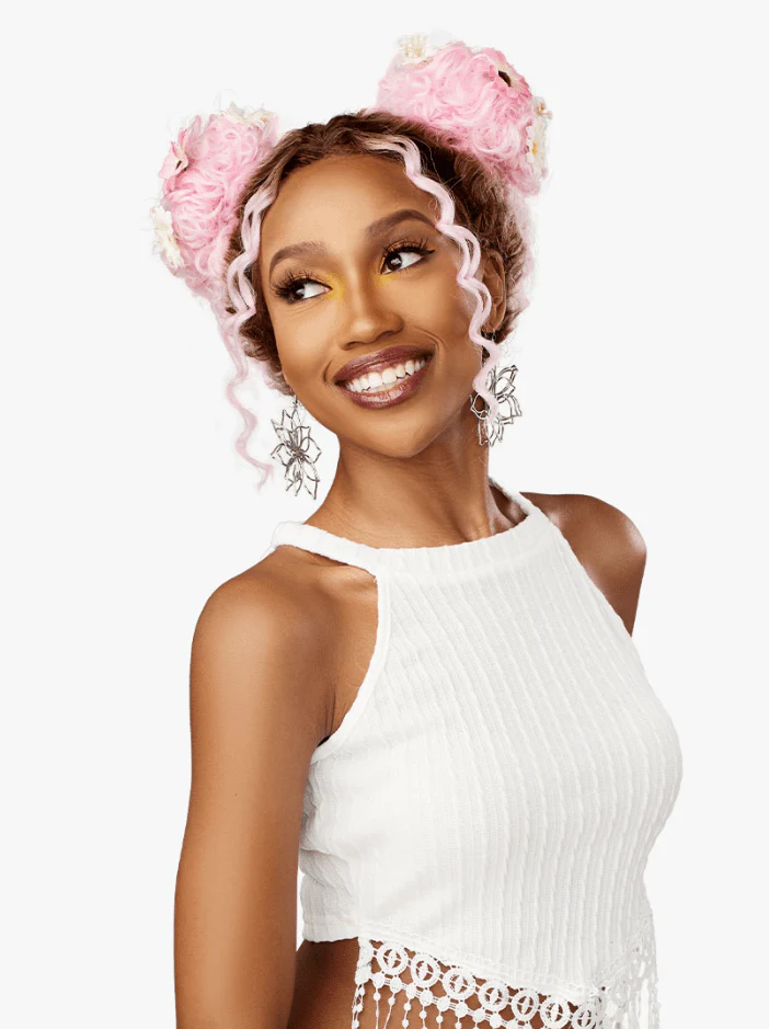Sensationnel Shear Muse Festi-Gal Glueless Y-Part HD Lace Front Wig - Bubble Gal - Image 6