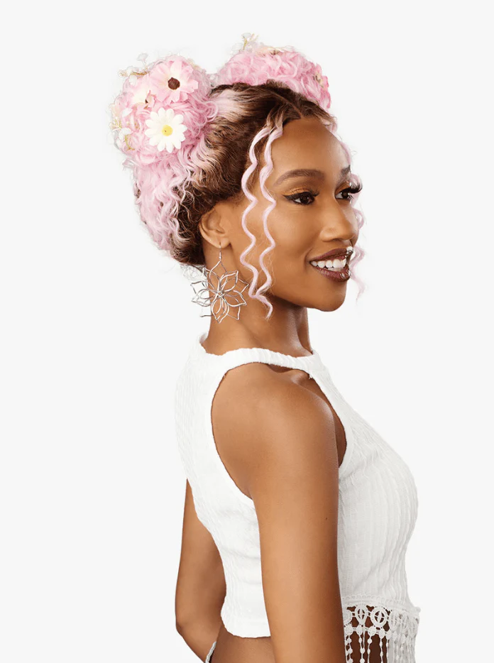 Sensationnel Shear Muse Festi-Gal Glueless Y-Part HD Lace Front Wig - Bubble Gal - Image 8
