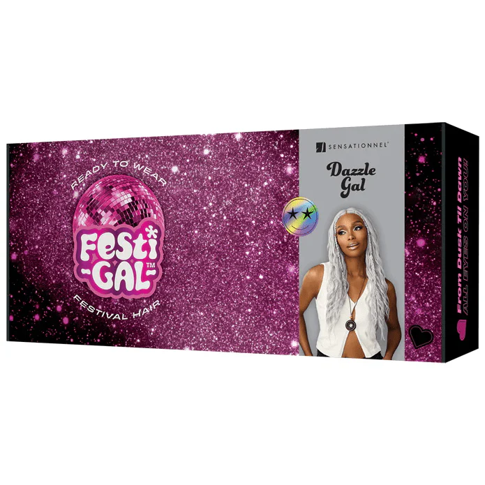 Sensationnel Shear Muse Festi-Gal Glueless Y-Part HD Lace Front Wig - DAZZLE GAL - Image 4