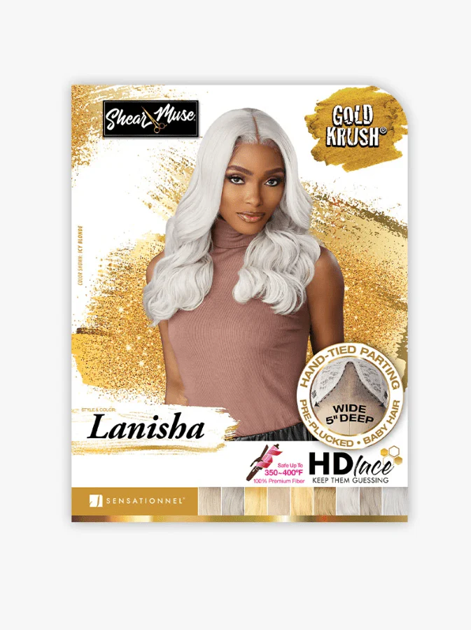 Sensationnel Shear Muse Gold Krush Lace Front Wig - LANISHA - Image 6