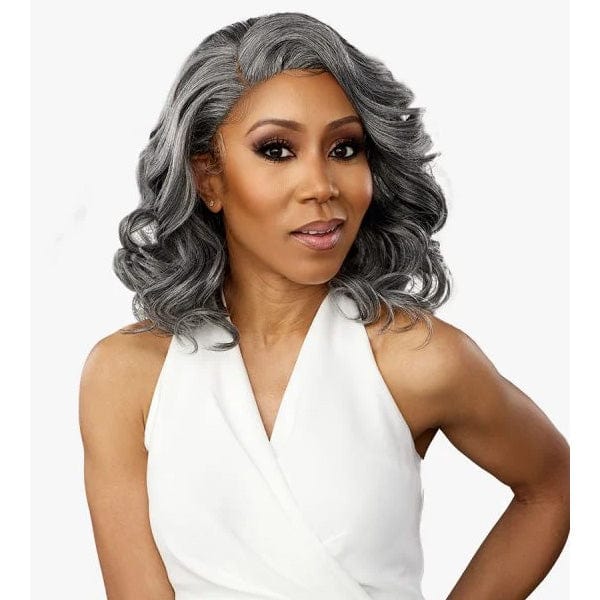 Sensationnel Synthetic Hair Dashly Salt & Pepper Lace Wig - SP LACE UNIT 6 - Image 5
