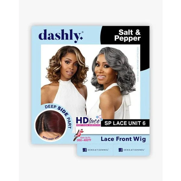 Sensationnel Synthetic Hair Dashly Salt & Pepper Lace Wig - SP LACE UNIT 6 - Image 8