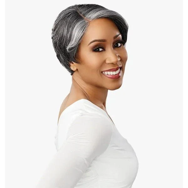 Sensationnel Synthetic Hair Dashly Salt & Pepper Lace Wig - SP LACE UNIT 7 - Image 2