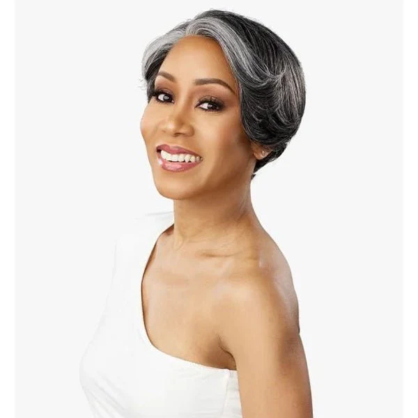 Sensationnel Synthetic Hair Dashly Salt & Pepper Lace Wig - SP LACE UNIT 7 - Image 4