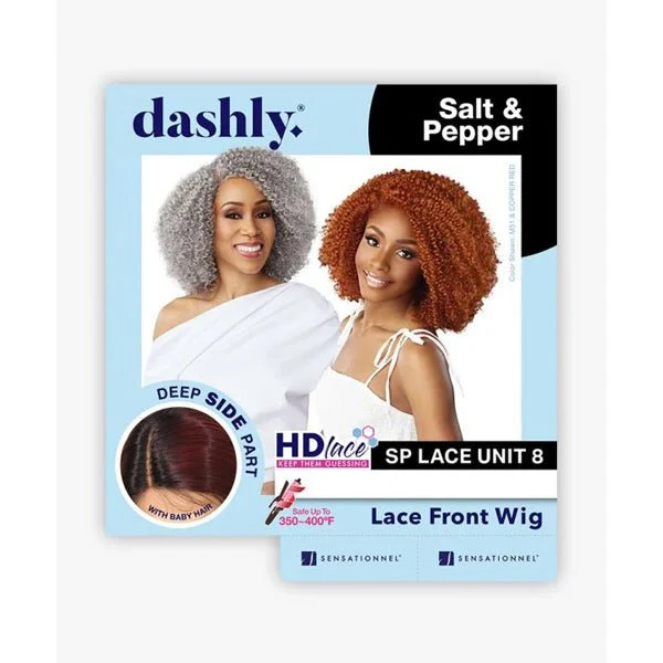 Sensationnel Synthetic Hair Dashly Salt & Pepper Lace Wig - SP LACE UNIT 8 - Image 9