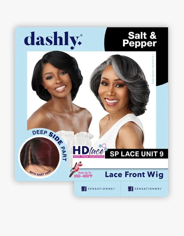 Sensationnel Synthetic Hair Dashly Salt & Pepper Lace Wig - SP LACE UNIT9 - Image 10