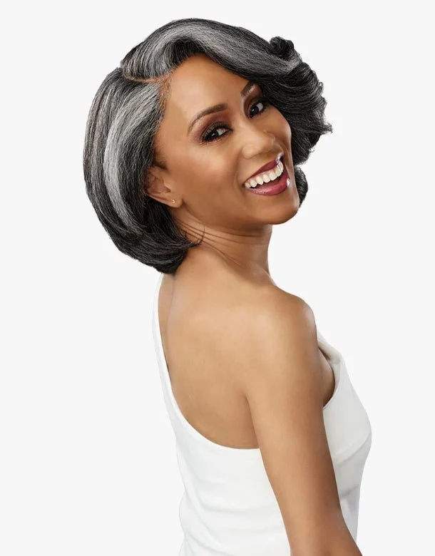 Sensationnel Synthetic Hair Dashly Salt & Pepper Lace Wig - SP LACE UNIT9 - Image 2