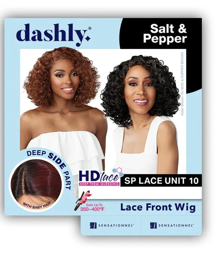 Sensationnel Synthetic Hair Dashly Salt & Pepper Lace Wig - SP LACE UNIT10 - Image 6
