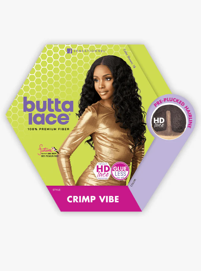 Sensationnel Synthetic HD Lace Front Wig - BUTTA UNIT - CRIMP VIBE - Image 6