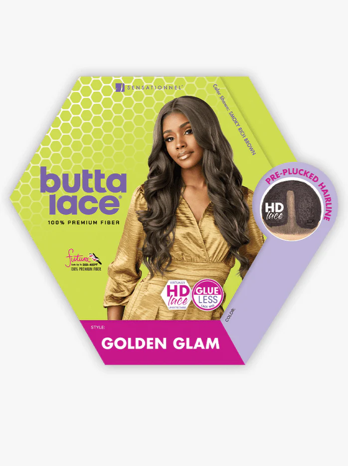 Sensationnel Synthetic HD Lace Front Wig - BUTTA UNIT - Golden Glam - Image 6