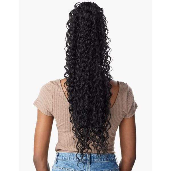 Sensationnel Synthetic Ponytail Instant Pony Wrap - BRAIDED DEEP 28″ - Image 4
