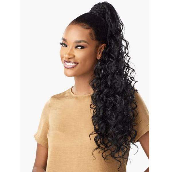 Sensationnel Synthetic Ponytail Instant Pony Wrap - BRAIDED LOOSE DEEP 26″ - Image 3