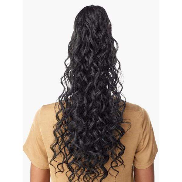 Sensationnel Synthetic Ponytail Instant Pony Wrap - BRAIDED LOOSE DEEP 26″ - Image 4