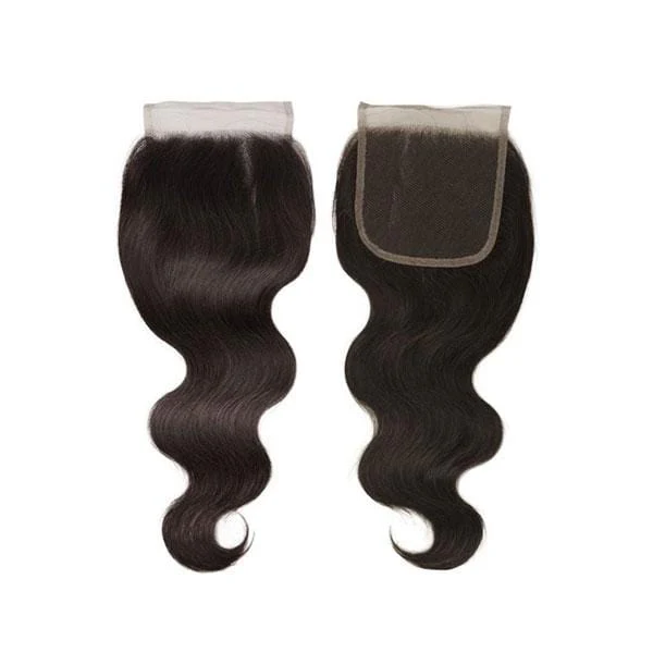 Shake-N-Go 100% Natural Human Hair - 10A+ BODY WAVE 4x4 Closure 12" - Image 2