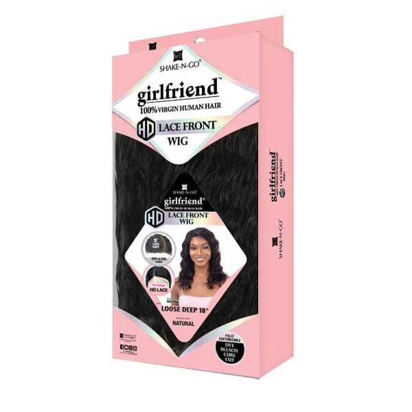 Shake N Go Girlfriend 100% Virgin Human Hair Lace Frontal Wig - LOOSE DEEP 18" - Image 3